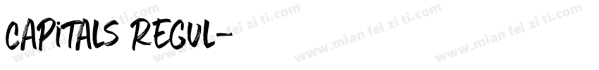 Capitals Regul字体转换